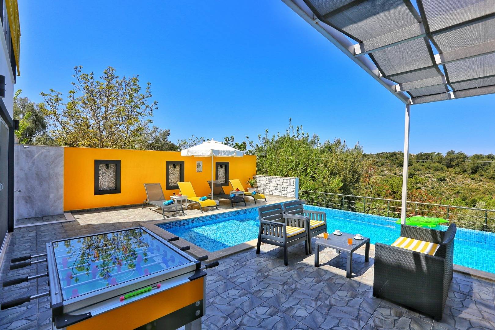 Kaş Üzümlü'de Doğa Manzaralı, Özel Havuzlu, Muhafazakar Villa 46516 — 3