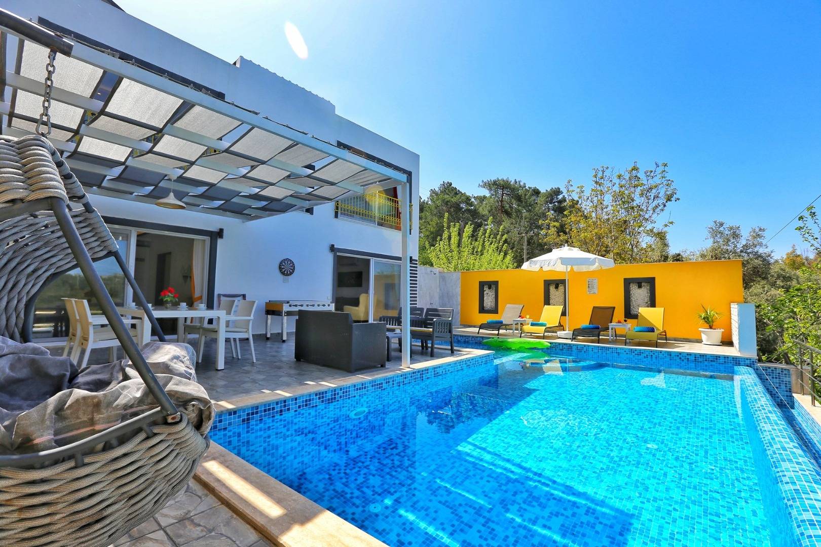 Kaş Üzümlü'de Doğa Manzaralı, Özel Havuzlu,  Muhafazakar Villa 46516 — 4