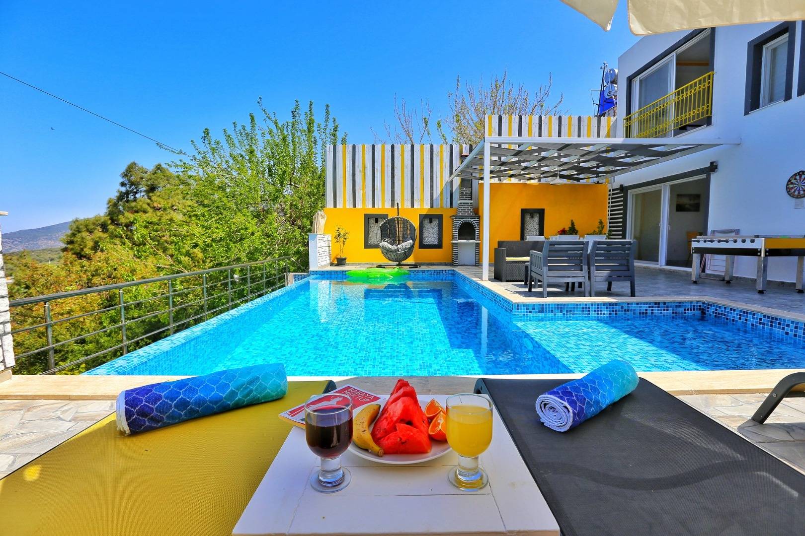 Kaş Üzümlü'de Doğa Manzaralı, Özel Havuzlu,  Muhafazakar Villa 46516 — 6