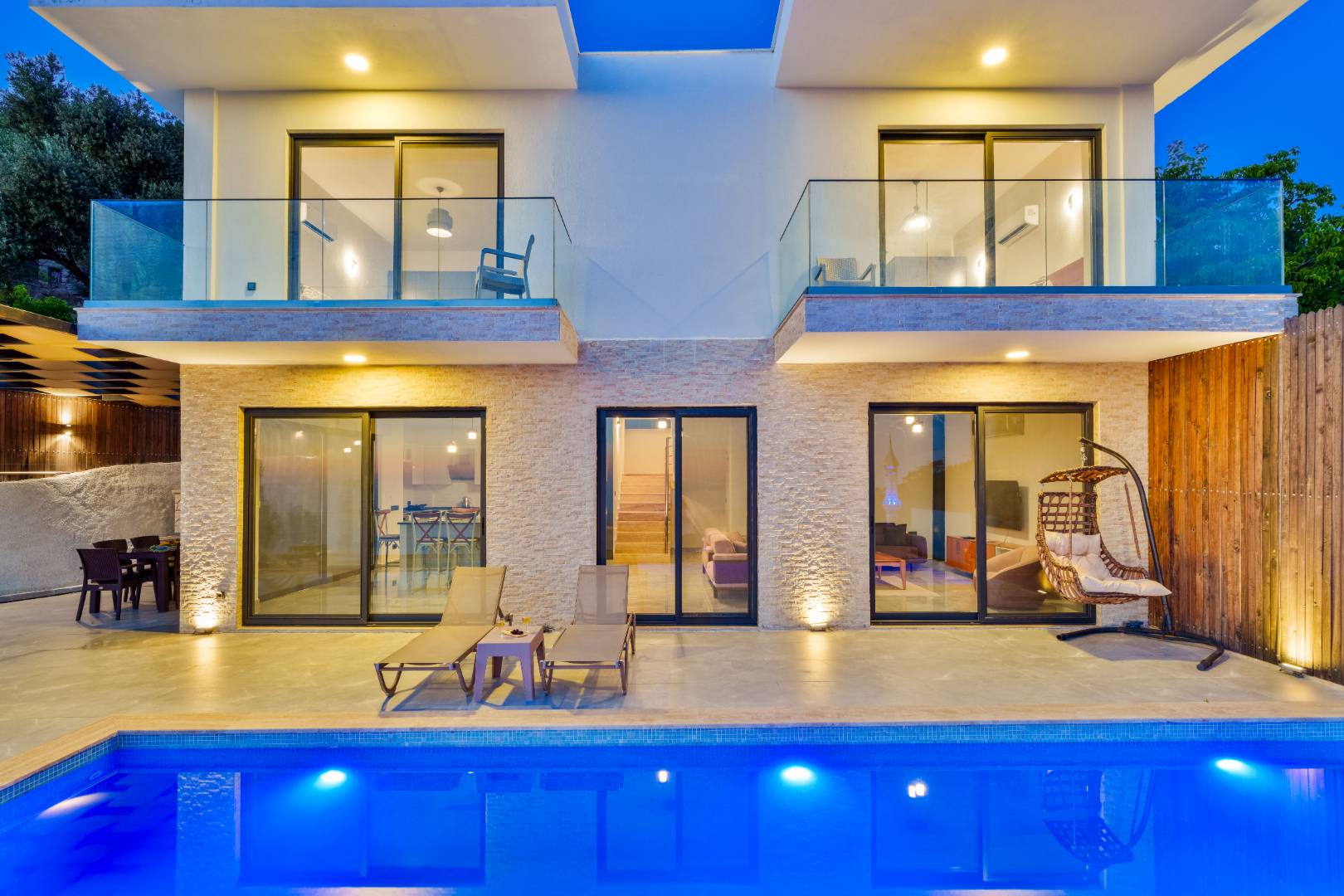 Kaş Üzümlü'de Harika Doğa Manzaralı, Özel Havuzlu, 2+1 Villa 45634 — 6