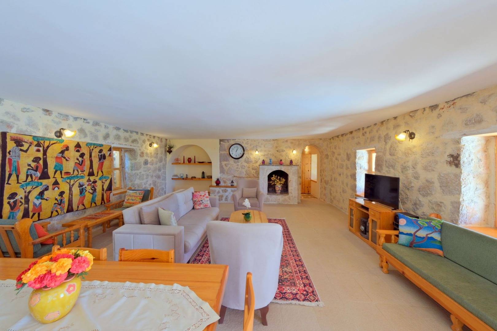 Kaş Üzümlü'de Harika Doğa Manzaralı, Özel Havuzlu, 3+1 Villa