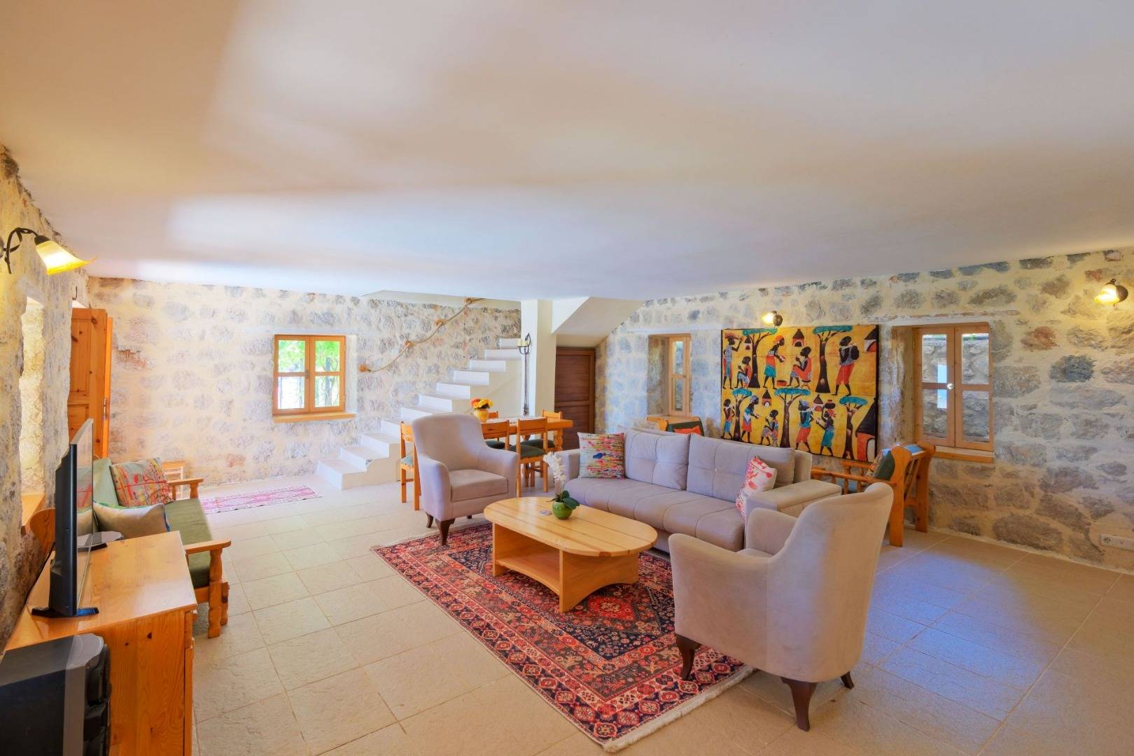 Kaş Üzümlü'de Harika Doğa Manzaralı, Özel Havuzlu, 3+1 Villa