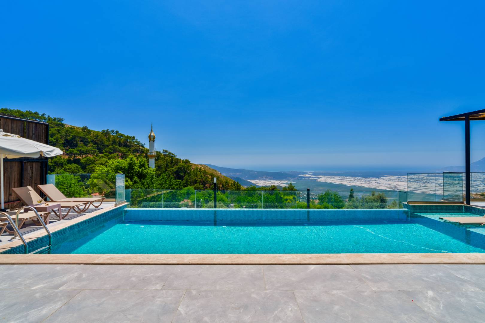 Kaş Üzümlü'de Muhteşem Doğa Manzaralı, Özel Havuzlu, 3+1 Villa 45632 — 5