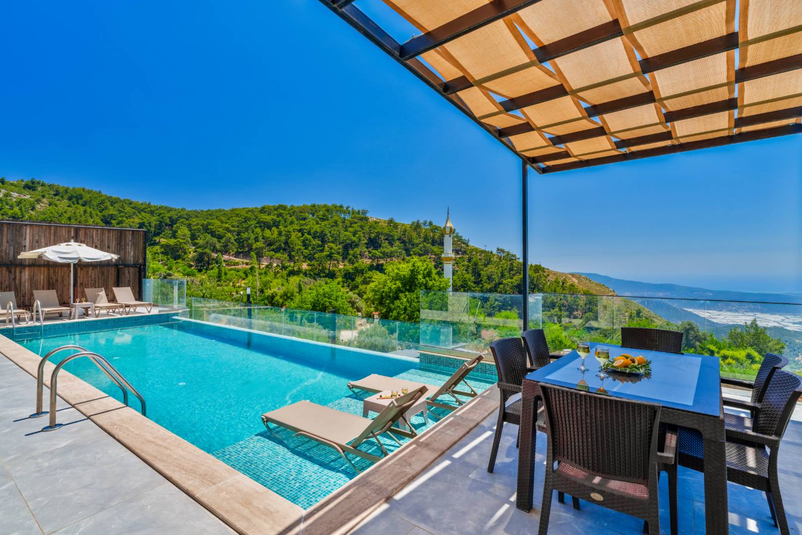 Kaş Üzümlü'de Muhteşem Doğa Manzaralı, Özel Havuzlu, 3+1 Villa 45632 — 8