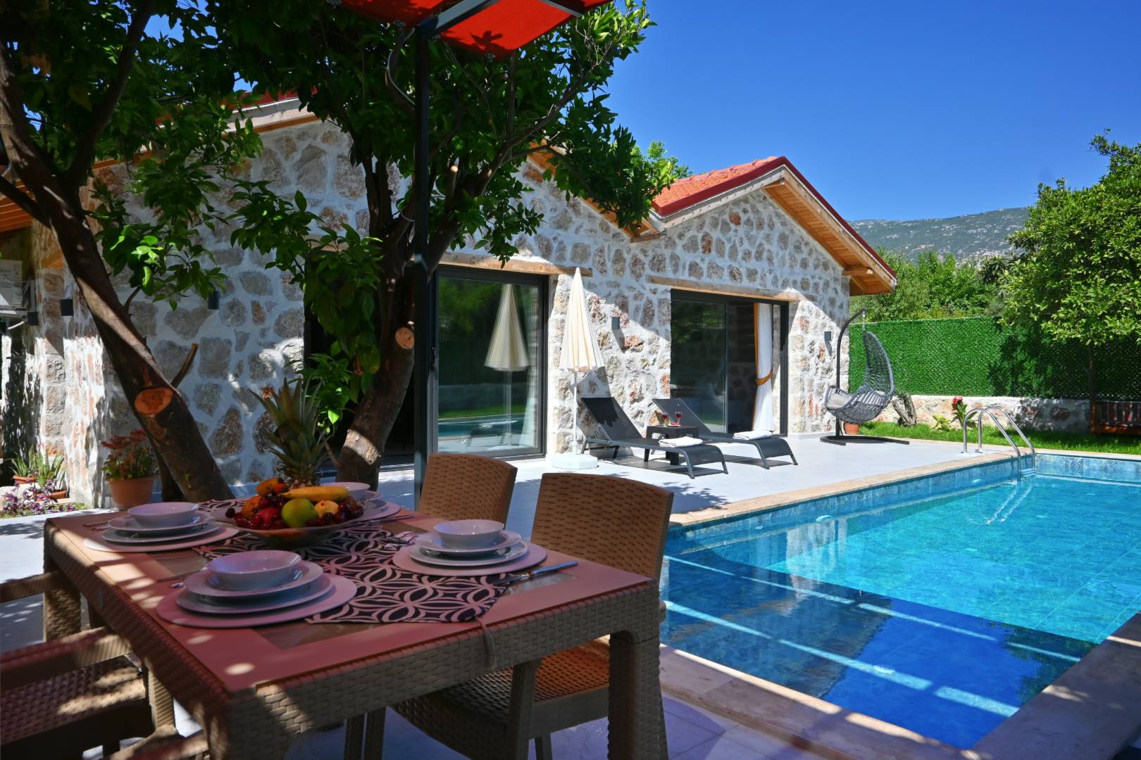 Kaş Yeşilköy'de Doğa İle İç İçe, Özel Havuzlu, Balayı Villası 46143 — 7