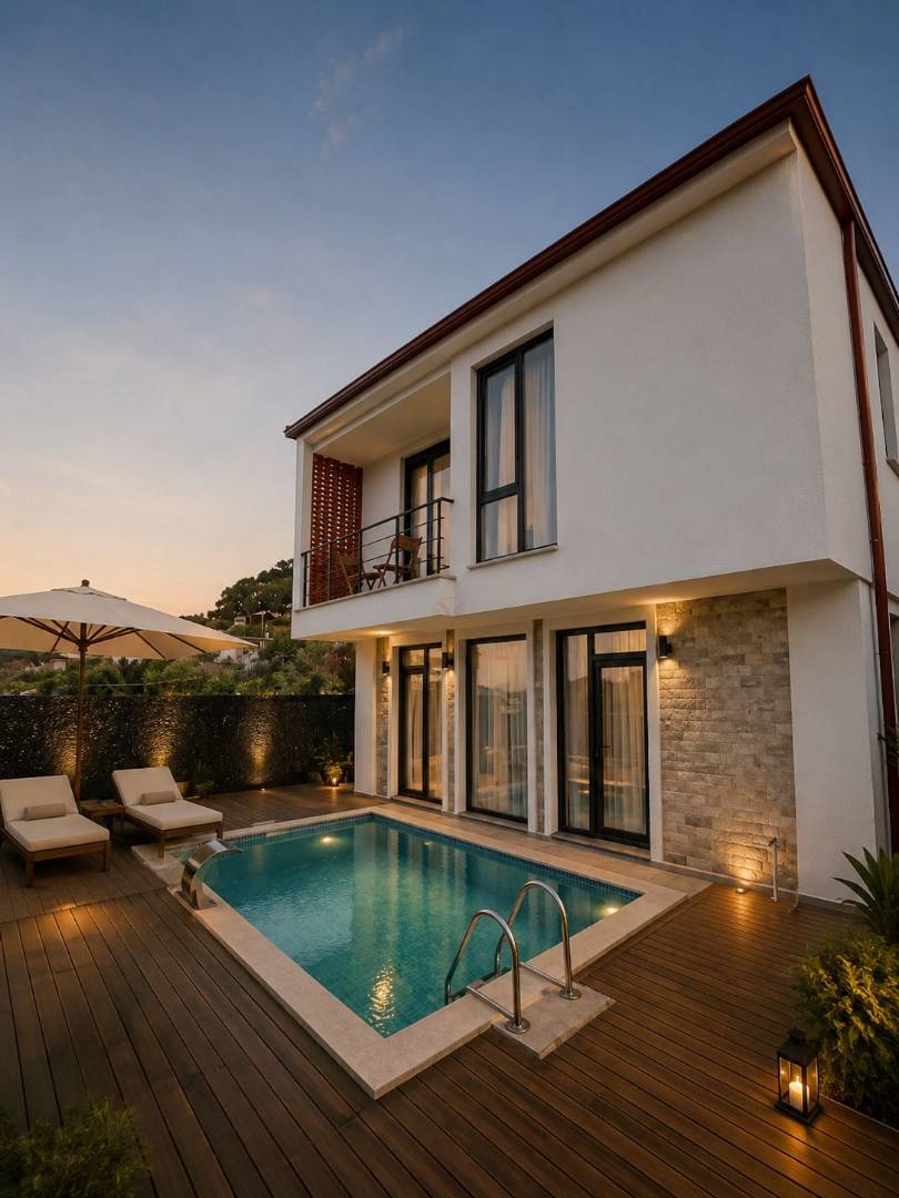 Marmaris Söğüt'te Muhteşem Doğada, Özel Havuzlu, Modern Villa 46116