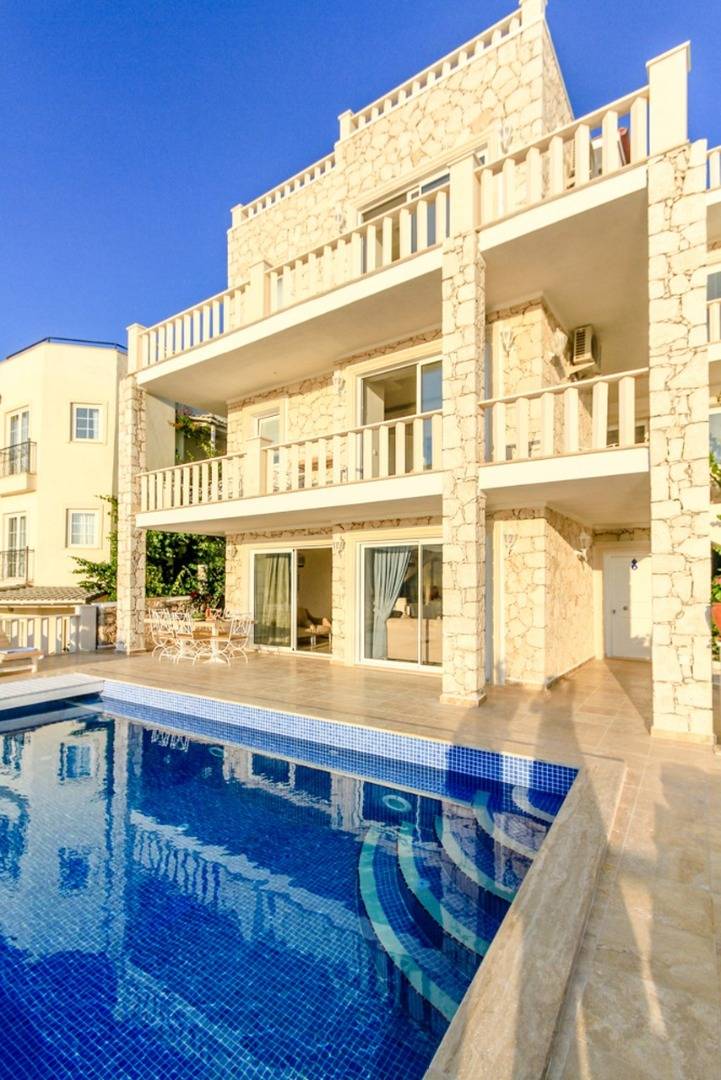 Kaş Kalkan'da Deniz Manzaralı, Özel Havuzlu, Kiralık Villa 45752 — 2