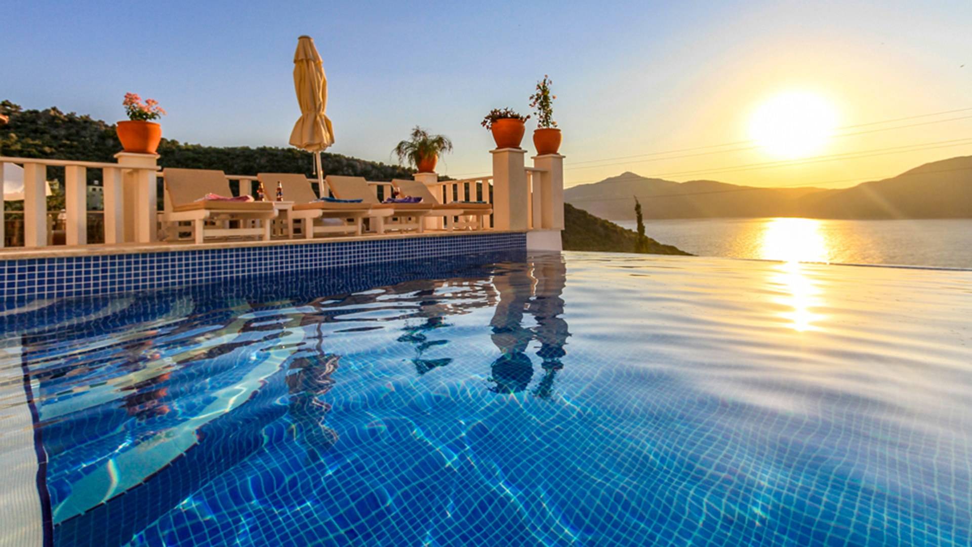 Kaş Kalkan'da Deniz Manzaralı, Özel Havuzlu, Kiralık Villa 45752 — 7