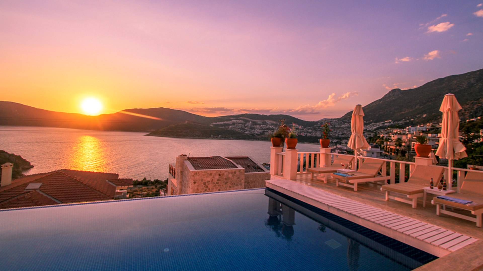 Kaş Kalkan'da Deniz Manzaralı, Özel Havuzlu, Kiralık Villa 45752 — 5