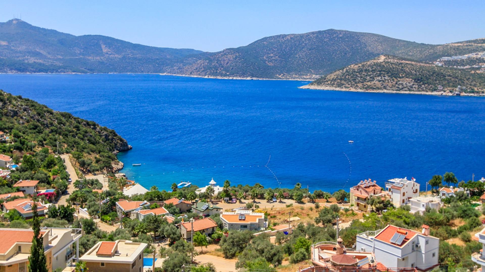 Kaş Kalkan'da Deniz Manzaralı, Özel Havuzlu, Kiralık Villa