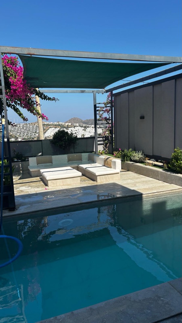 Muğla Bodrum'da Eşsiz Deniz Manzaralı, Özel Havuzlu, Modern Villa 27145 — 4