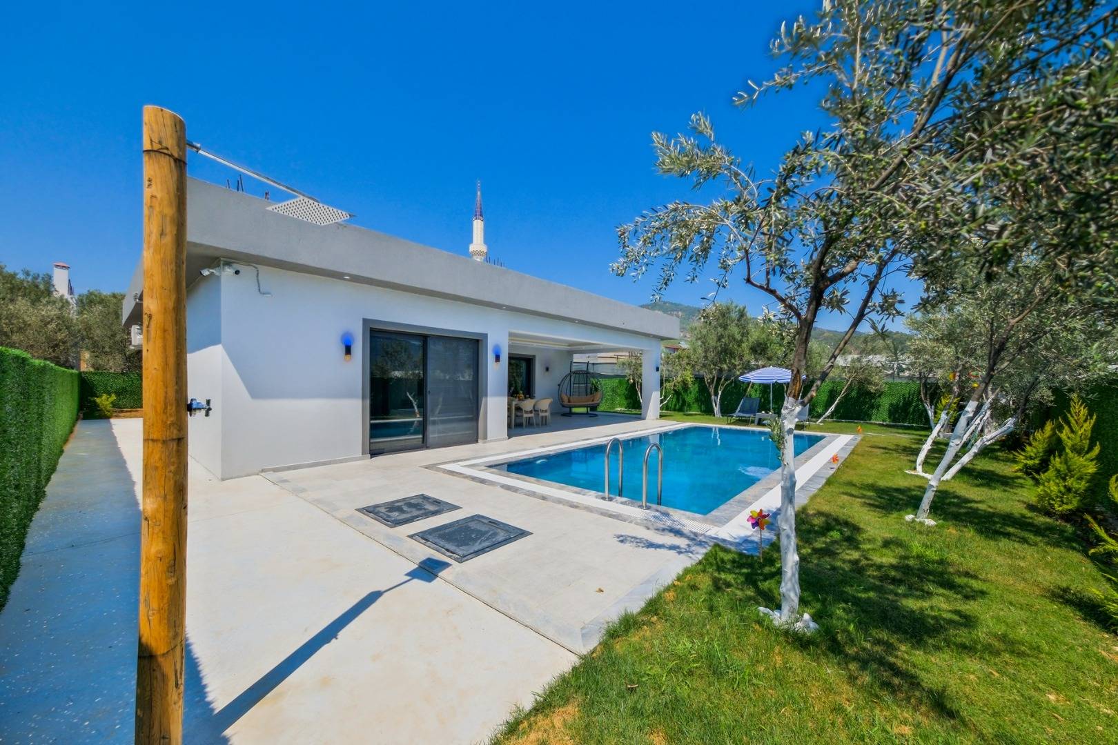 Muğla Karaçulha'da Balayı Çiftlerine Uygun, Özel Havuzlu, Modern Villa