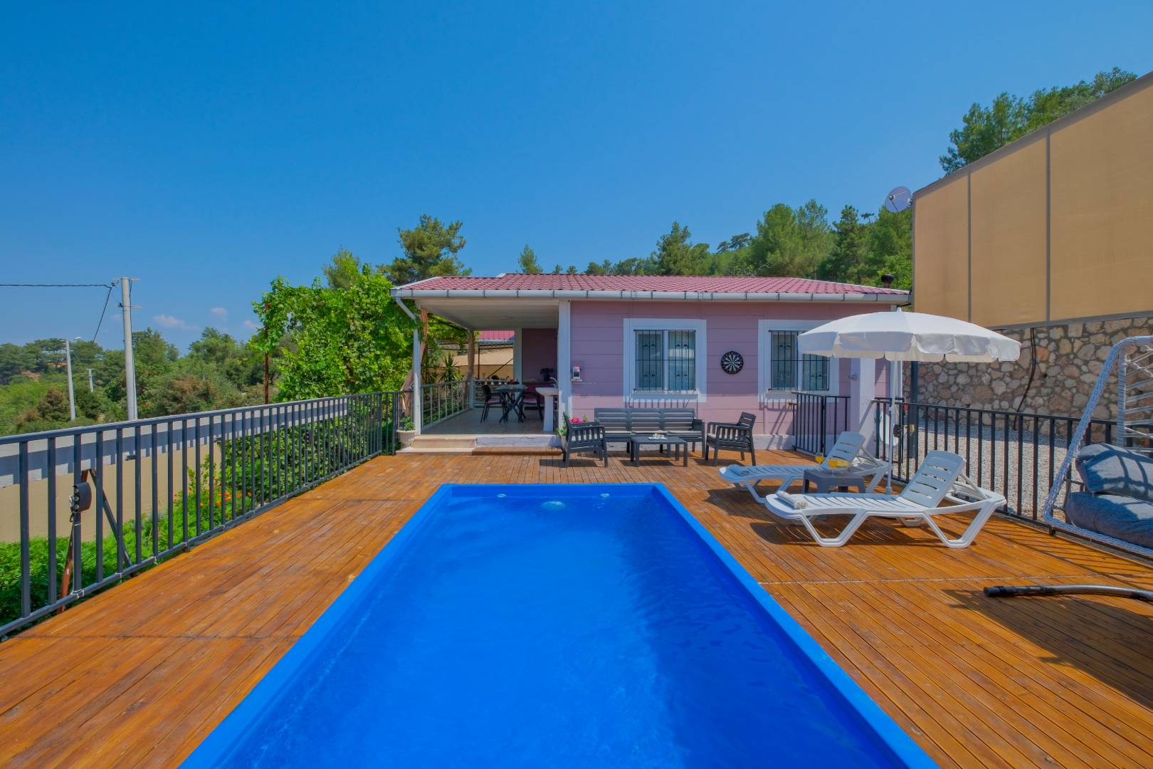 Muğla Seydikemer'de Sakin Konumda, Özel Havuzlu, Balayı Villası 45721 — 2