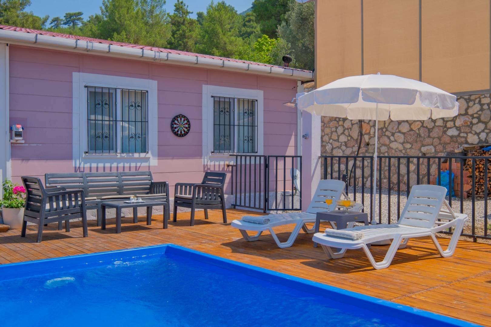 Muğla Seydikemer'de Sakin Konumda, Özel Havuzlu, Balayı Villası 45721 — 4