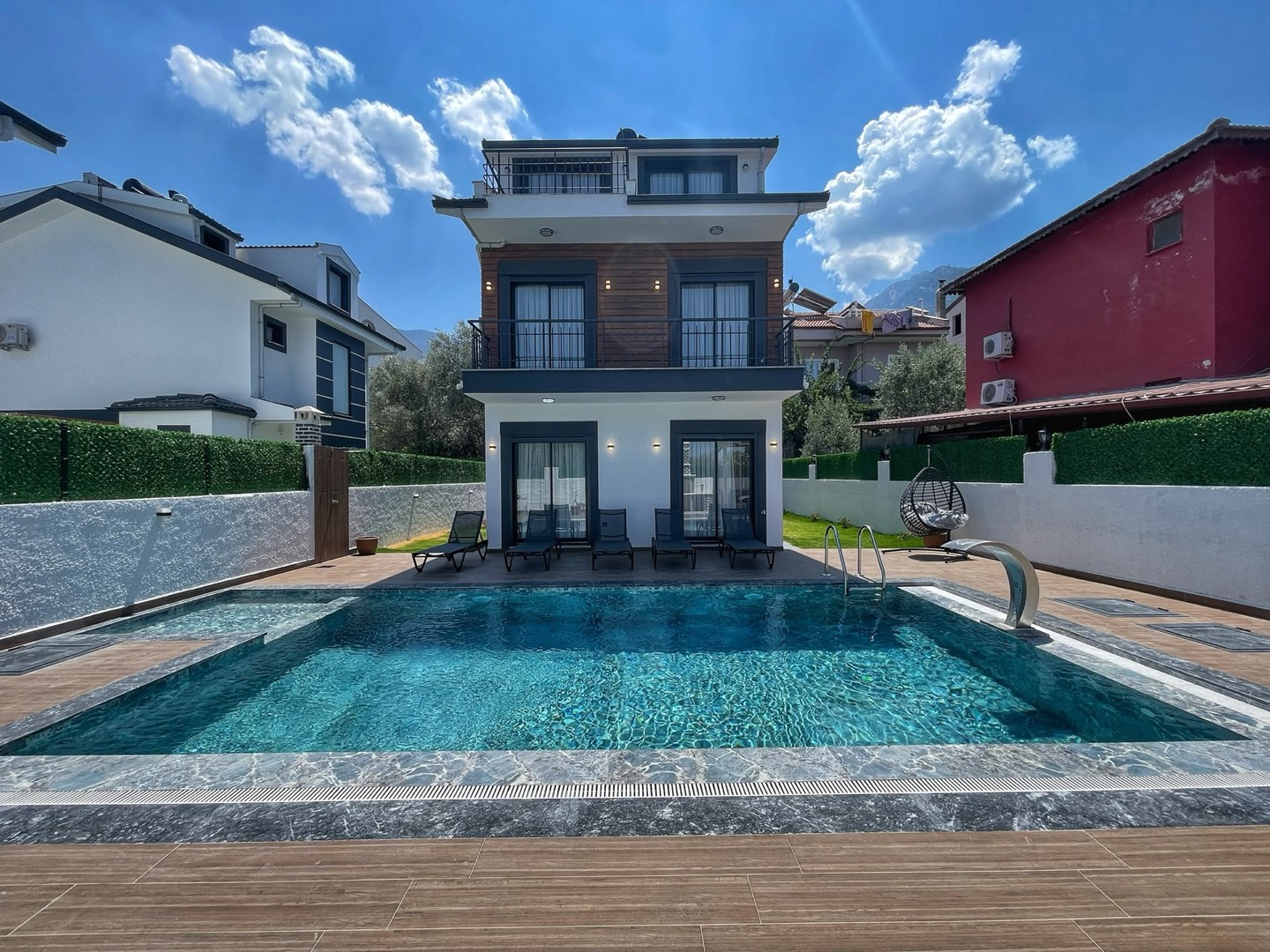 Fethiye Ölüdeniz'de Kalabalık Aileler için Uygun, Özel Havuzlu, Modern Villa 46039 — 3