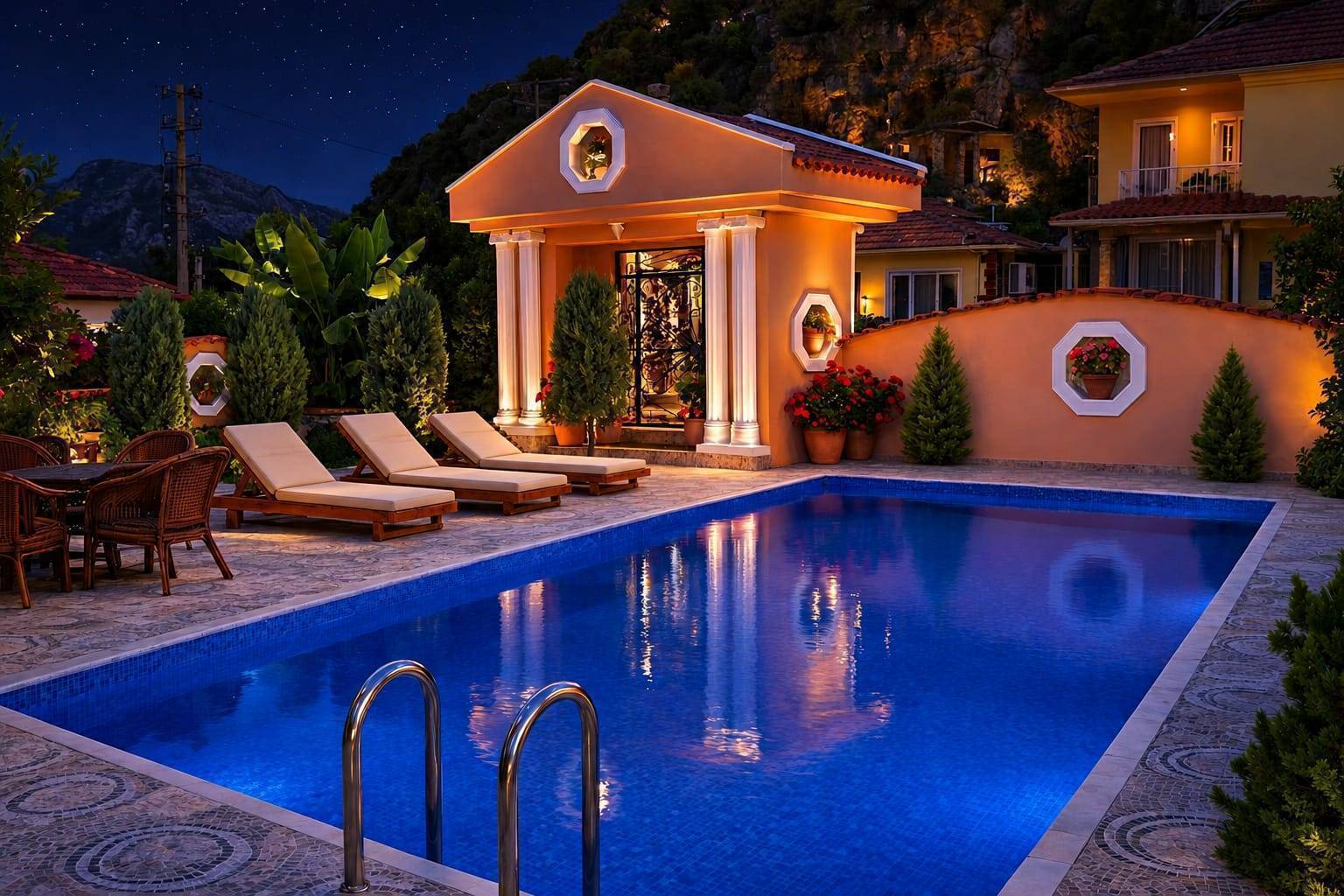 Ortaca Dalyan'da Geniş Ailelere Uygun, Özel Havuzlu, Konforlu Villa