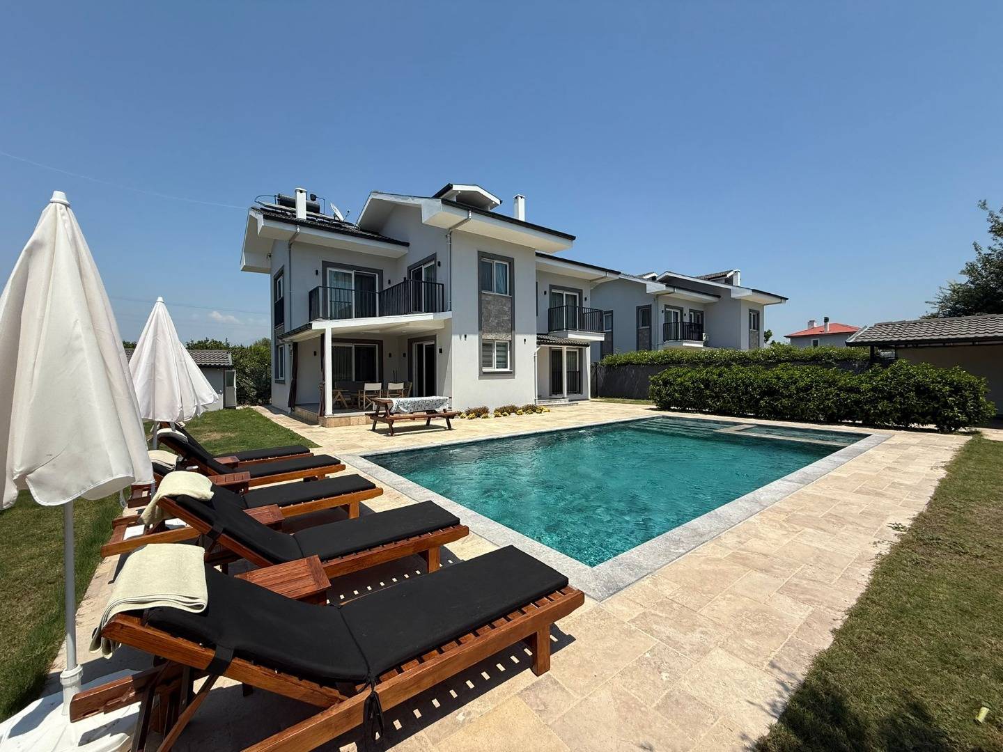 Ortaca Dalyan'da Geniş Bahçeli, Özel Havuzlu, Kiralık Villa 45824 — 2