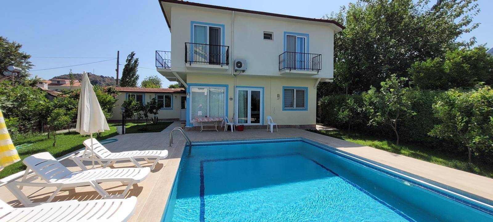 Ortaca Dalyan'da Sakin Konumda, Özel Havuzlu, Modern Villa 45744 — 2