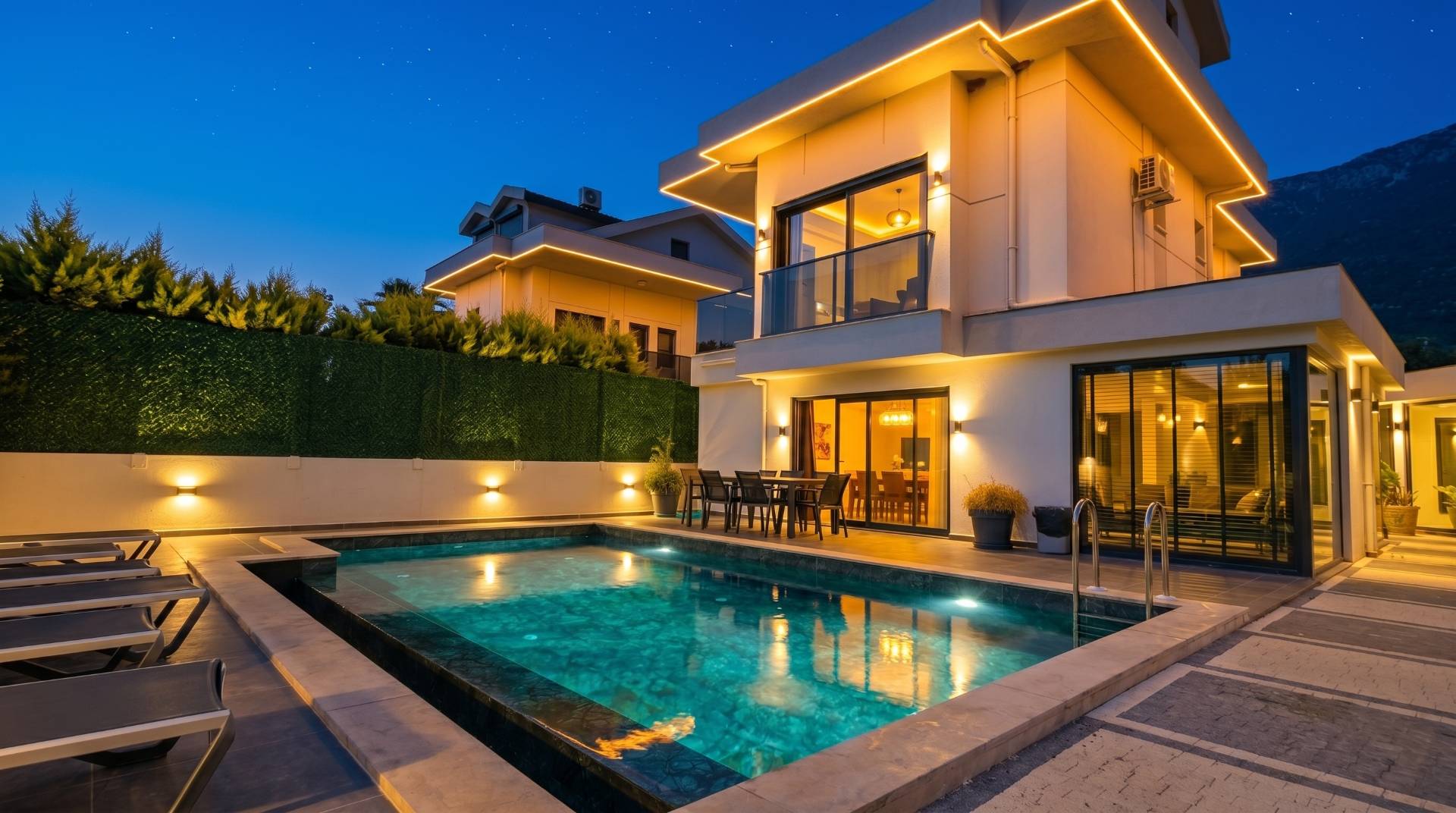 Fethiye Ölüdeniz'de Merkezi Konumda, Özel Havuzlu, Lüks Villa 45762 — 3