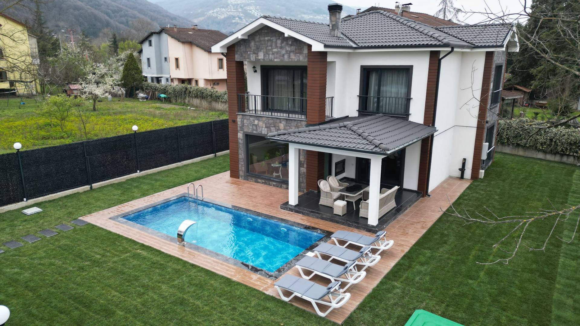 Sapanca Kırkpınar'da Huzurlu Doğa İçerisinde, Özel Havuzlu, Bahçeli Villa 45977 — 4