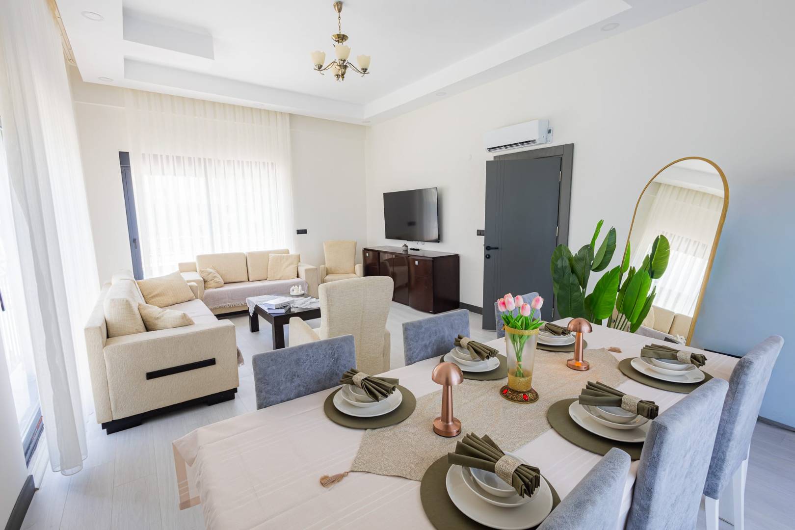 Serik Kadriye'de Sakin Konumda, Özel Havuzlu, Modern Villa 46218 — 6