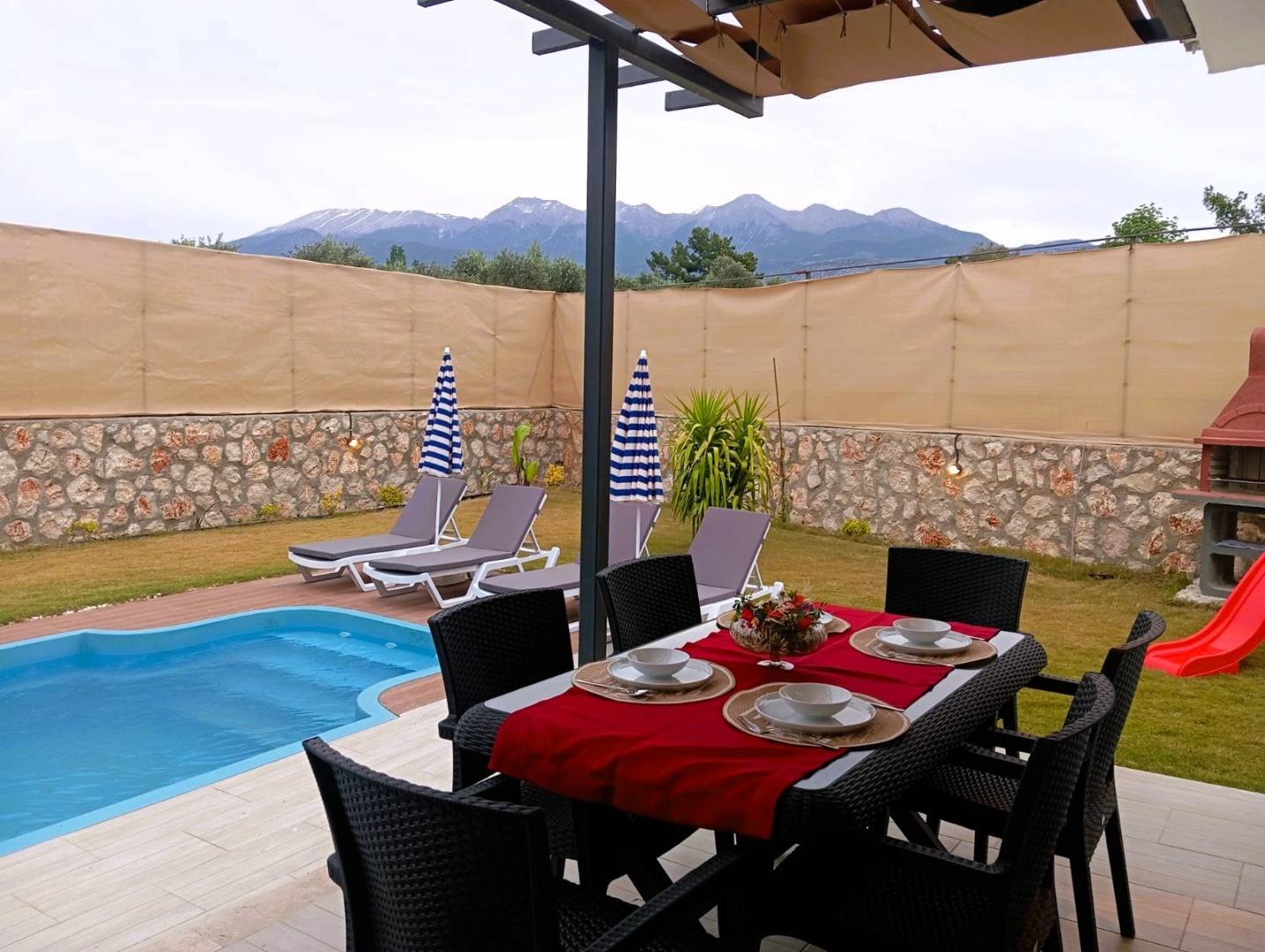 Seydikemer Korubükü'nde Sakin Konumda, Özel Havuzlu, 2+1 Villa 45931 — 7