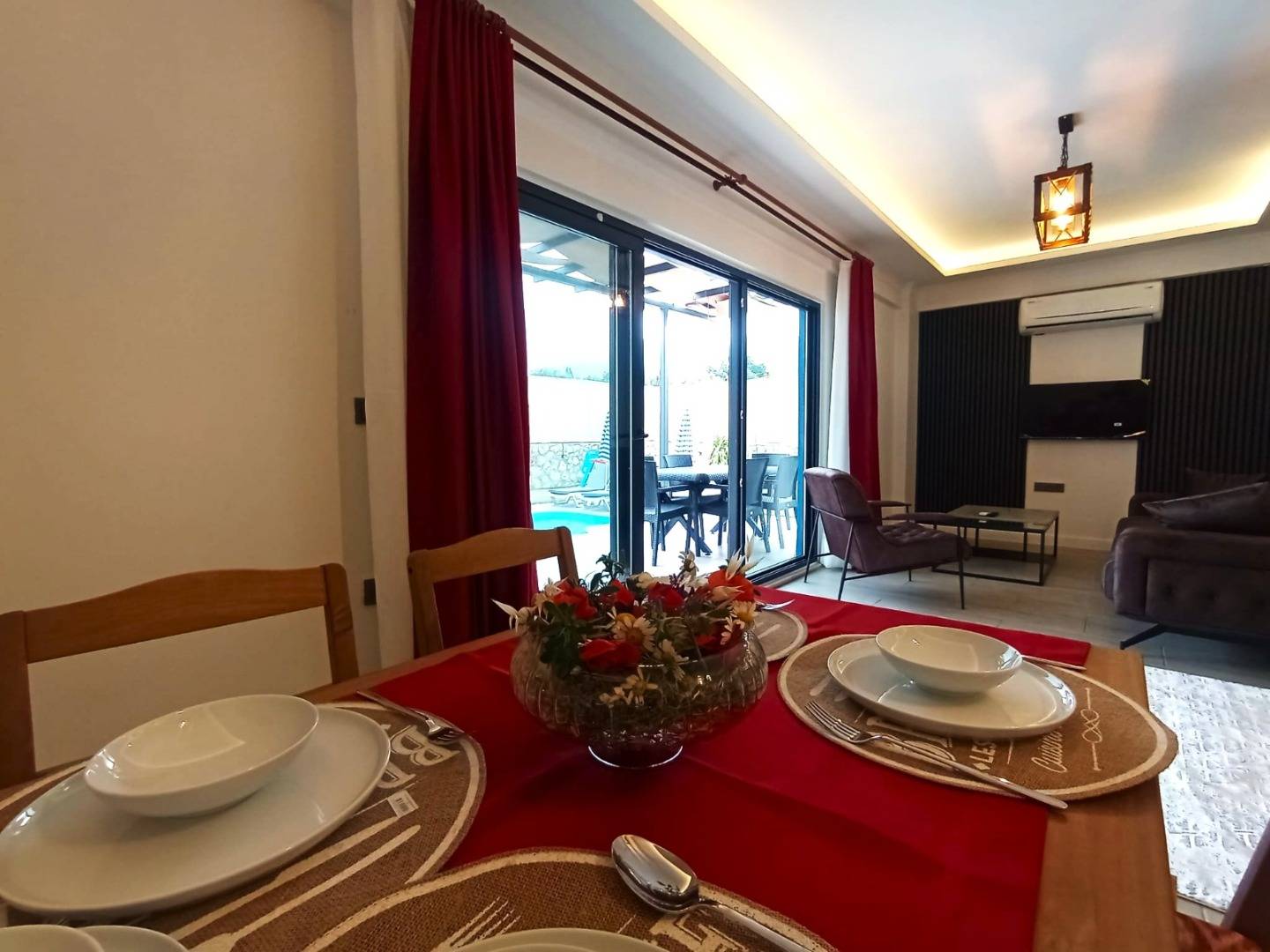 Seydikemer Korubükü'nde Sakin Konumda, Özel Havuzlu, 2+1 Villa 45931 — 8