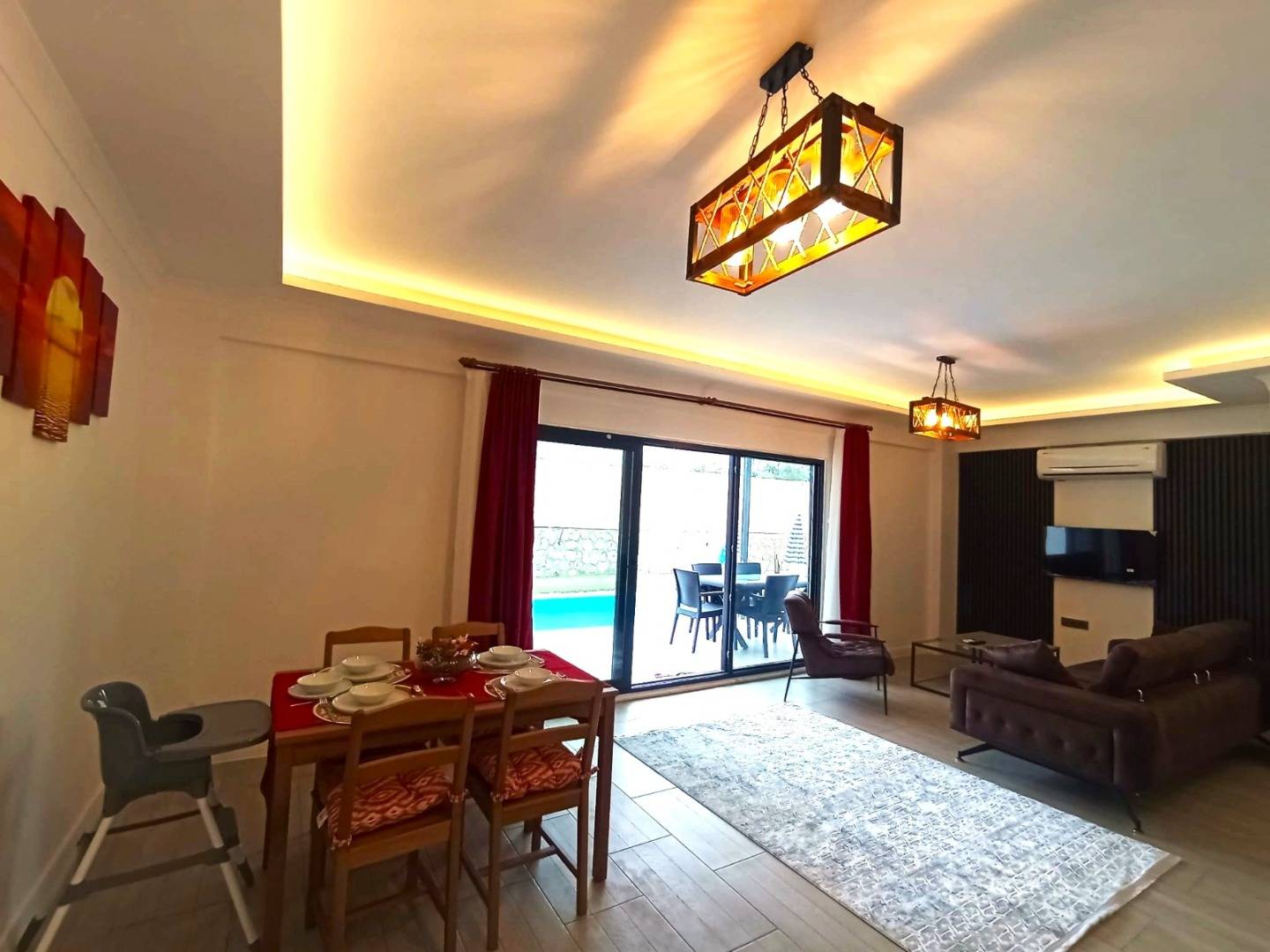 Seydikemer Korubükü'nde Sakin Konumda, Özel Havuzlu, 2+1 Villa 45931 — 9