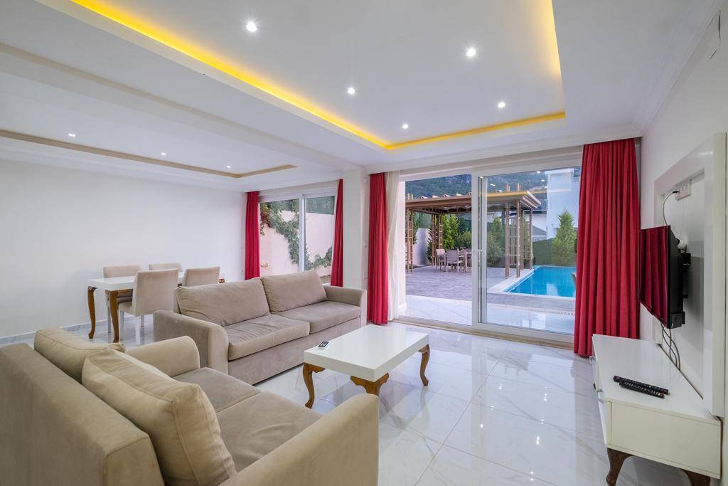 Fethiye Ölüdeniz'de Geniş Bahçeli, Özel Havuzlu, Kiralık Villa 46016 — 7