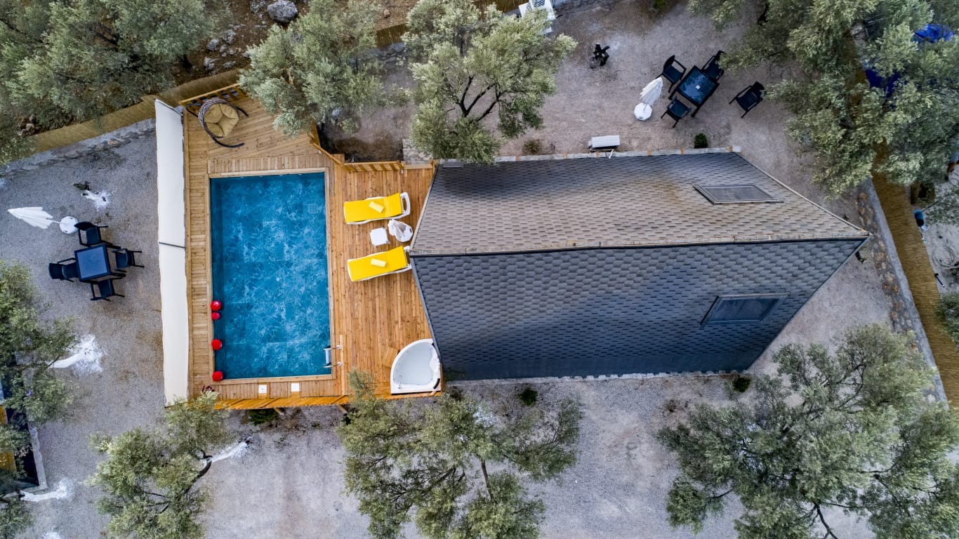 Kalkan Patara'da Şirin Tasarıma Sahip, Muhafazakar Özel Havuzlu, Tiny House