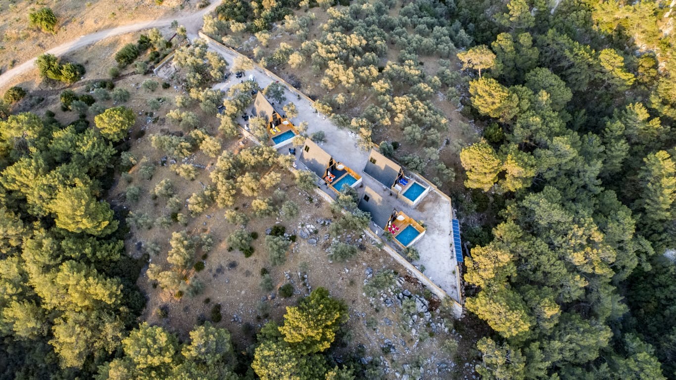 Kalkan Patara'da Doğa İçerisinde, Korunaklı Özel Havuzlu, Şirin Tiny House