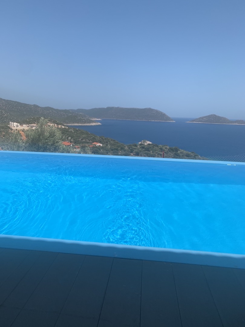 Antalya Kaş'ta Eşsiz Deniz Manzaralı, Özel Havuzlu, Kiralık Villa-28152