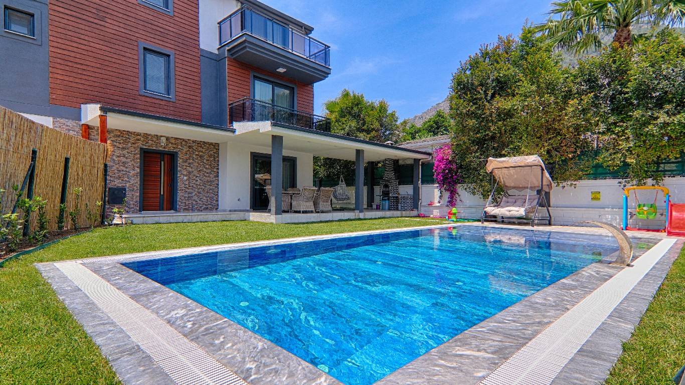 Göcek'te Kalabalık Aileler İçin Uygun, Özel Havuzlu, Lüks İkiz Villa-34308