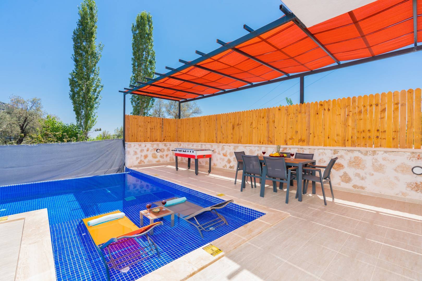 Kaş İslamlar'da Doğa Manzaralı, Özel Havuzlu, Jakuzili, Huzurlu Villa-34074