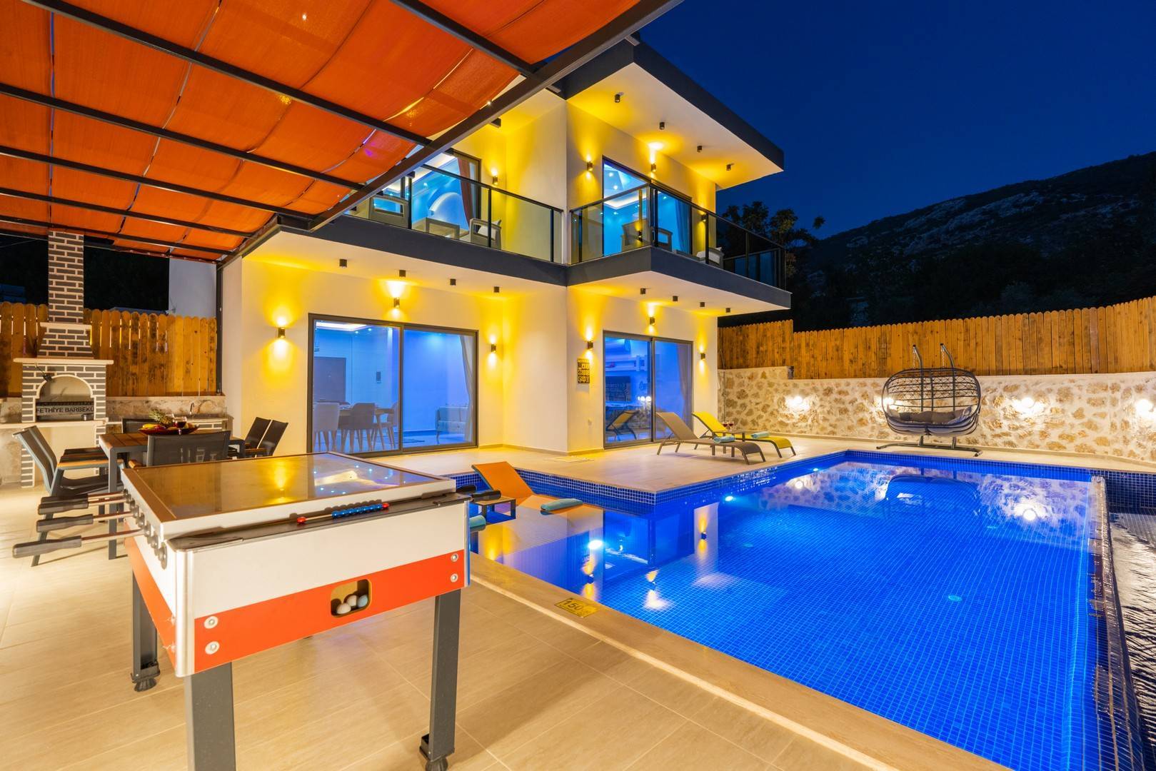 Kaş İslamlar'da Doğa Manzaralı, Özel Havuzlu, Jakuzili, Huzurlu Villa-34074