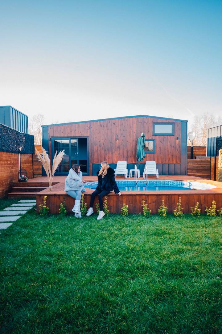 Sapanca Rüstempaşa'da Doğayla İç İçe, Isıtmalı Özel Havuzlu, Modern Tiny House