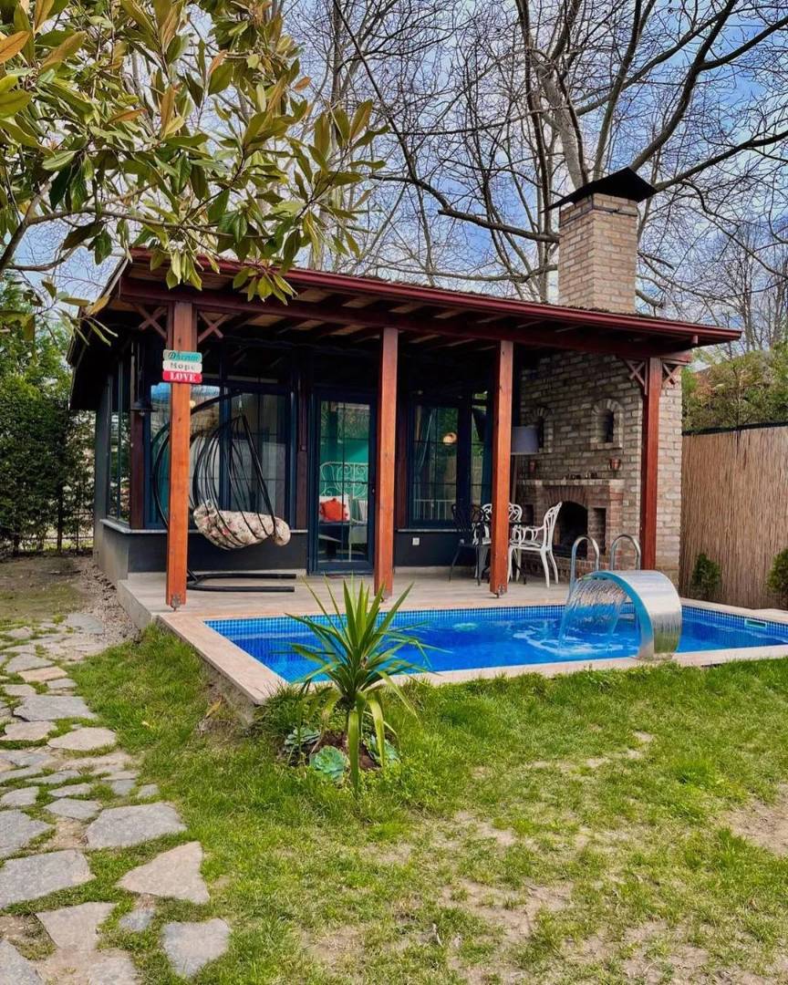 Sapanca Kırkpınar'da Geniş Bahçeli, Özel Havuzlu, Lüks Tiny House