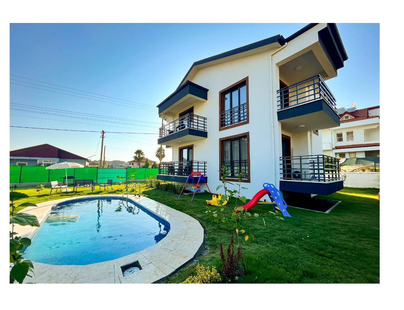 Fethiye Çiftlik'te Plaja Yürüme Mesafesinde, Özel Havuzlu, Şık Villa-34138