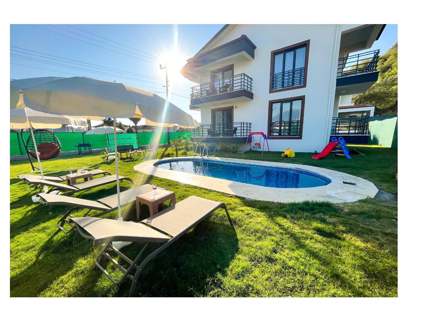 Fethiye Çiftlik'te Plaja Yürüme Mesafesinde, Özel Havuzlu, Şık Villa-34138